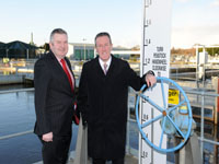 Laurence MacKenzie, CEO of NI Water (pictured left) with Regional Development Minister Conor Murphy. | NI Water News